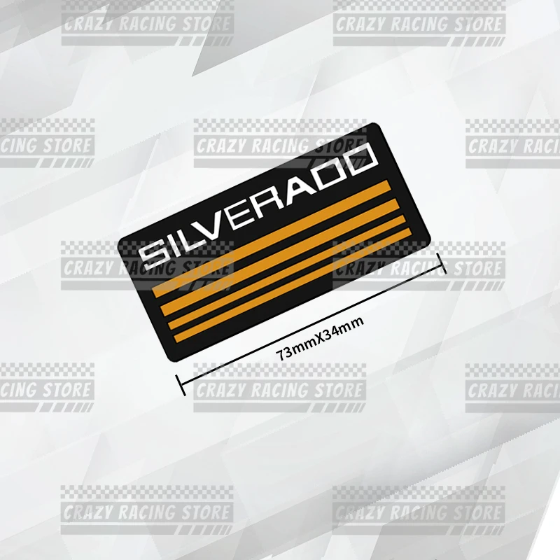 Insignias de coche para Chevrolet SILVERADO, emblema de maletero, pegatinas 3D de Metal, calcomanías para el cuerpo, decoración de estilo