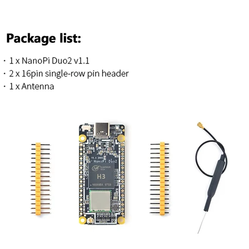 ●Duo2 V1.1 Development Board Allwinner H3 IoT Motherboard 512MB DDR3 RAM