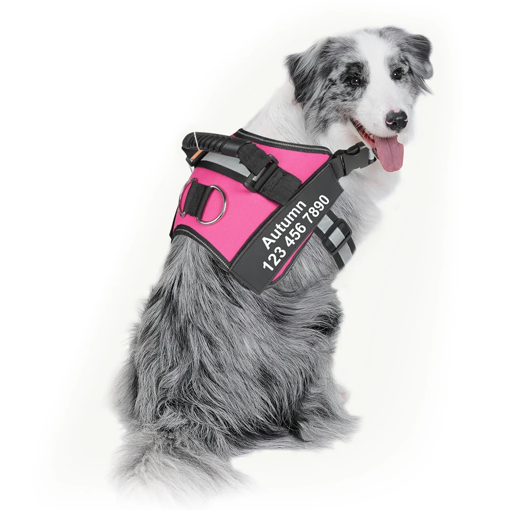 

Personalized Dog Harness Vest NO PULL Reflective Breathable Pet Vest Harness For Puppy Medium Large Dog Outdoor Walking Training