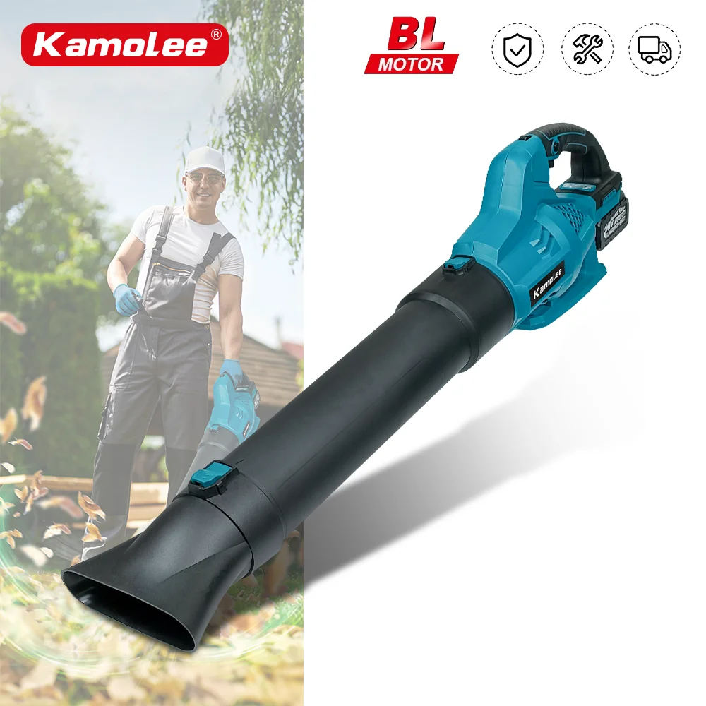 

Kamolee 4500W Industry Cordless Air Blower Snow Blower Dust Leaf Collector Cleaning Sweeper Garden Tool 6 Speed