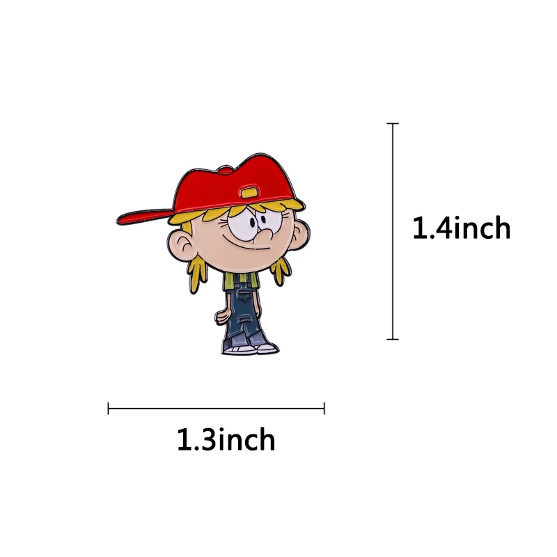 الكرتون لانا بصوت عال البيت المينا دبوس الكرتون فتاة بروش شارة لحقيبة الظهر موضة مجوهرات هدية #3