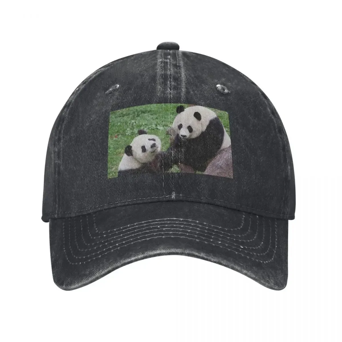 Giant Pandas Tian Tian and Mei Xiang at the National Zoo Baseball Cap hats on offer New Hat Designer Hat Caps Male Women's