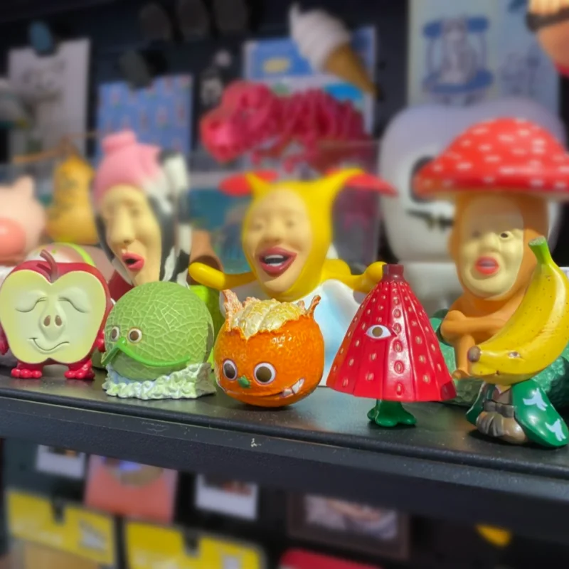 Original Qualia Gashapon Kapsel Spielzeug Obst Monster Banane Apfel Cantaloupe Action Figur Nette Kawaii Miniatur Modell Figur