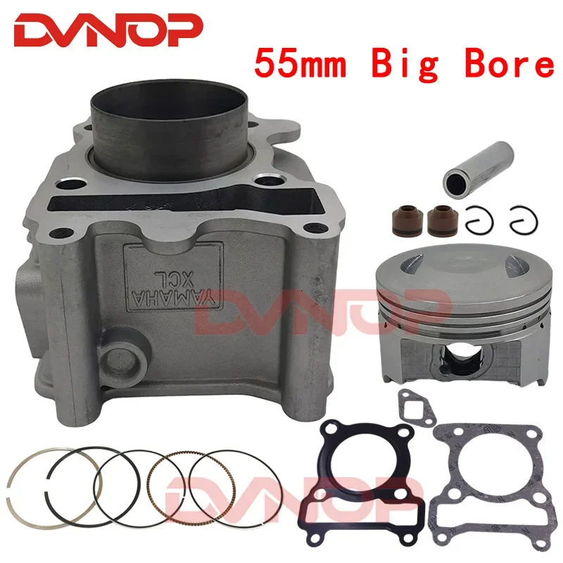 Motorcycle Cylinder Kit 55mm Big Bore For Yamaha ZY100 RS100 JOG100 ZY RS JOG 100 100cc Engine Spare Parts