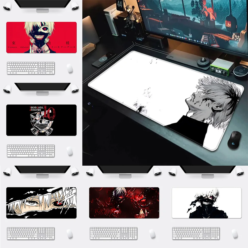 Tokyo Ghoul Mousepad HD Printing Computer Gamers Locking Edge Non-slip Mouse Pad XXL90x40cm Keyboard PC Desk Pad