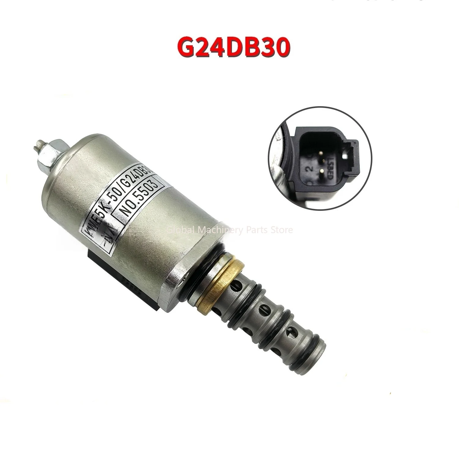 KWE5K-50/G24DB30-NA Pilot-Operated Safety Lock Solenoid Valve for Kobelco Sany Excavators