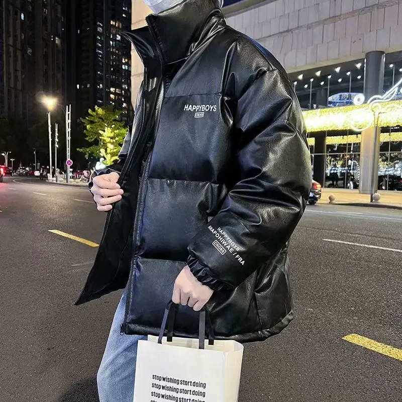 Winter Parkas Men Warm Loose Windproof Korean Style Teenagers Youthful Vitality Prevalent Chic Daily Casual Males Clothing Ins