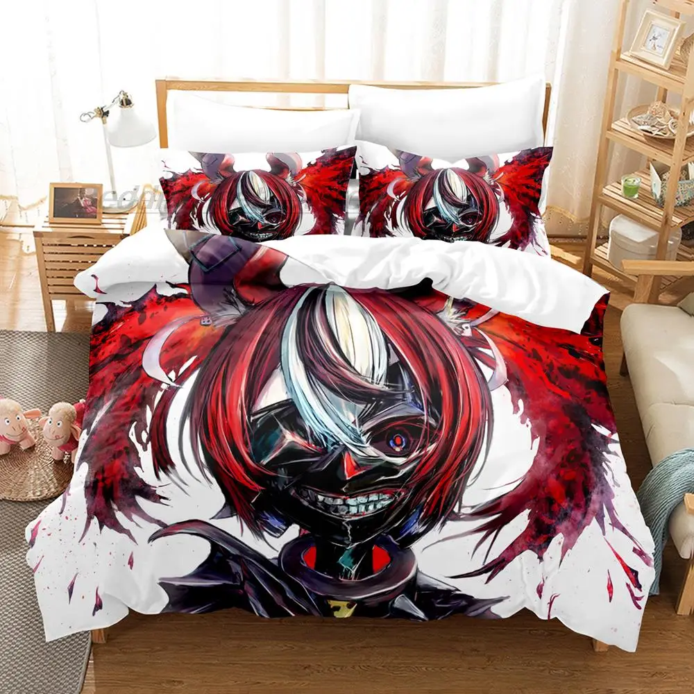 

Hakos Baelz Bedding Set Single Twin Full Queen King Size Bed Set Aldult Kid Bedroom Duvetcover Sets 3D Print goth bed sheets