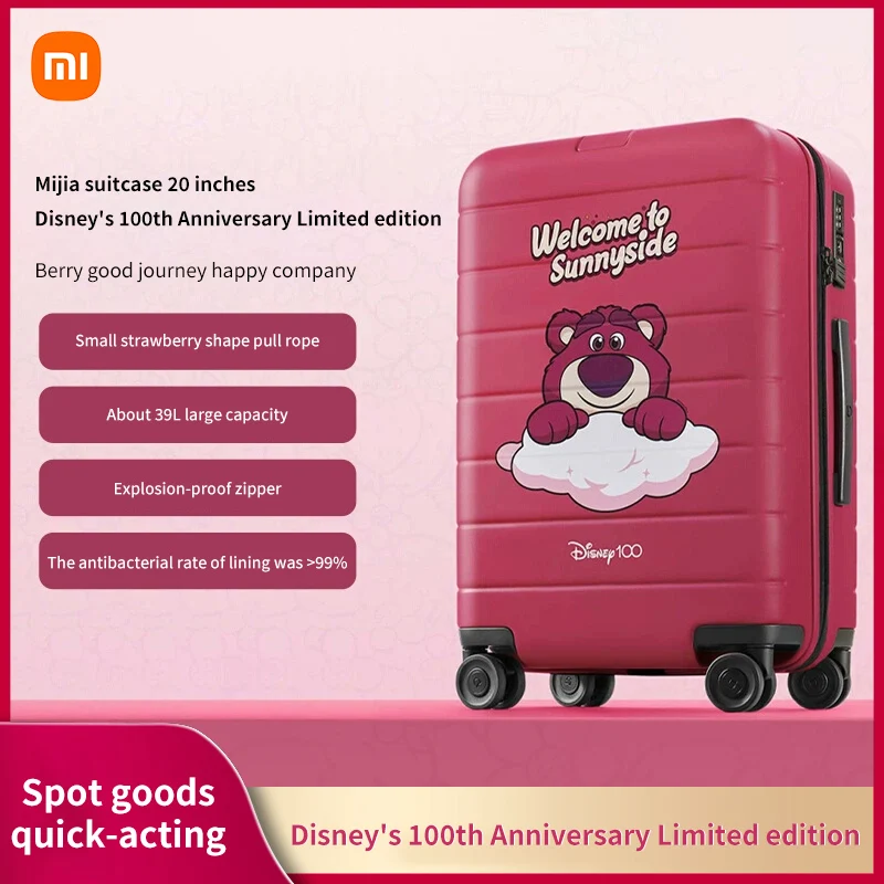 Xiaomi Mijia suitcase 20-inch Disney limited edition luggage case cartoon large-capacity password box boarding box