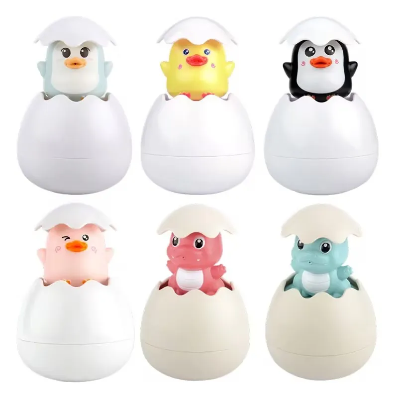 Baby Bathing Toy Kids Cute Duck Penguin Egg Water Spray Sprinkler Bathroom Sprinkling Shower Swimming Water Toys For Kids Gift