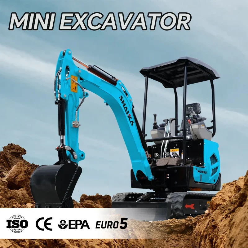 1 طن حفارة صغيرة حفارة مجنزرة مع صفقة مصنع مخصصة تسليم سريع حفارة محرك EPA Euro