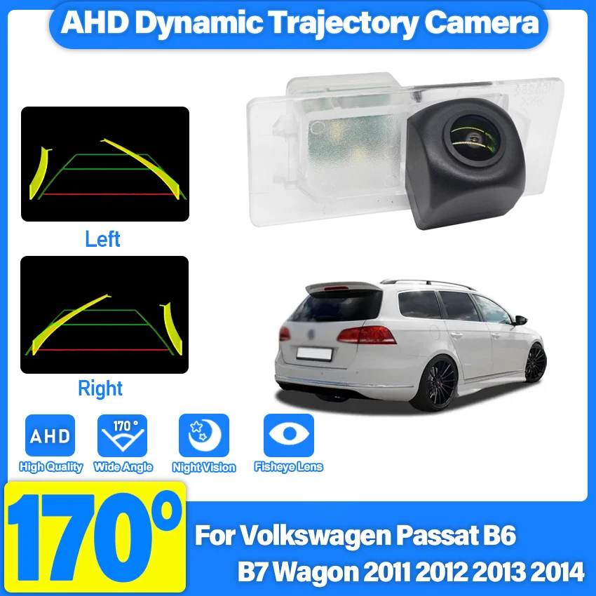 

Камера заднего вида для Volkswagen VW Passat B6 B7 универсал 2011 2012 2013 2014 AHD HD с ночным видением, камера для номерного знака