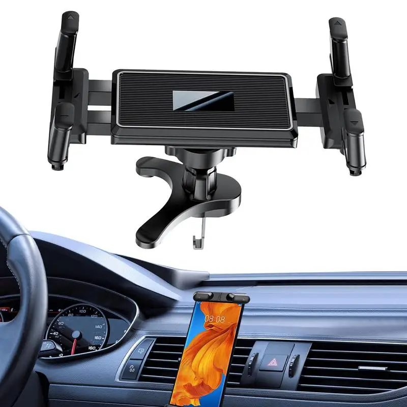 Phone Mount For Car Vent Air Outlet Auto-Clamping Holder Foldable Dashboard Stand For Hands-Free Viewing Car Mobile Phone