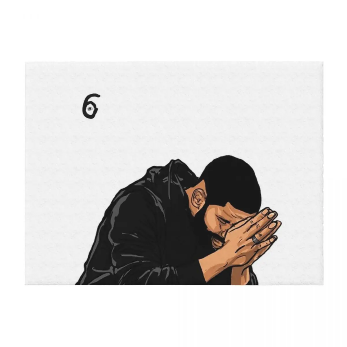 

Drake 6 God Wall Throw Blanket Beautifuls cosplay anime Moving Flannel Fabric Blankets