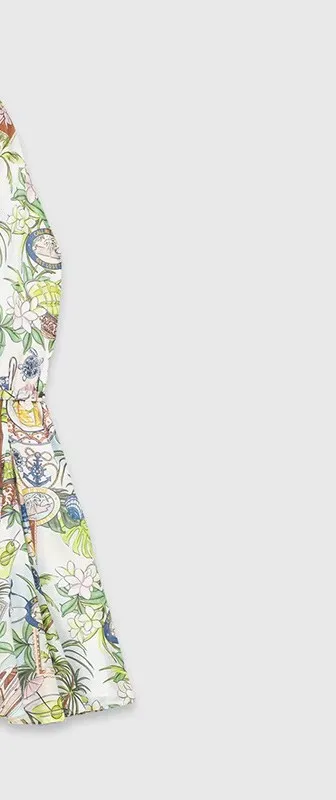 

Women Hanging Neck Backless Print Mini Dress + Short Sleeve Turn-down Collar Single Breasted Shirt + A-line Skirt 2026 Summer