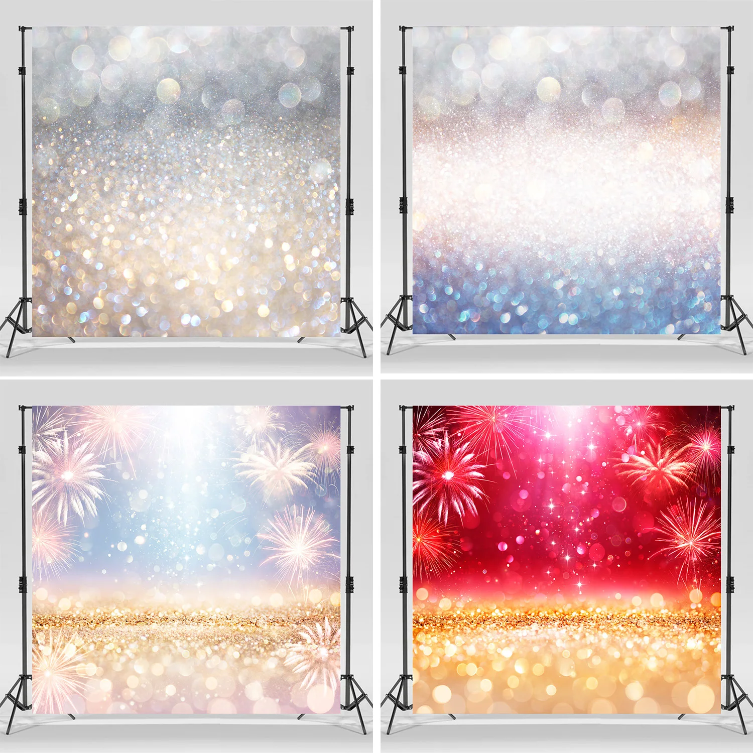 

Glitter Bokeh Lights Photo Gold Silver Pink Blue Red Backdrop Wedding Baby Shower Birthday Party Christmas Eve Background Banner