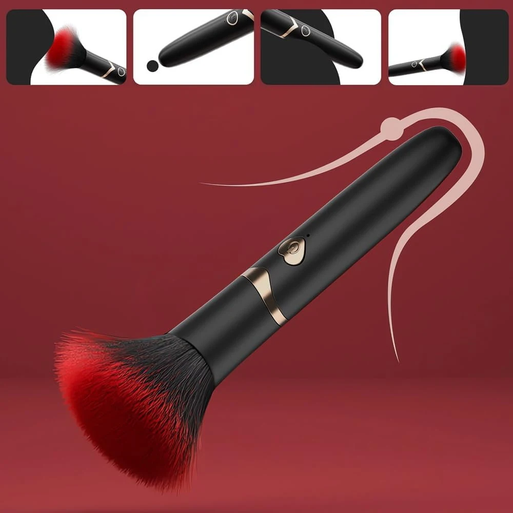 Portable Waterproof Concealer Brush-Style Vibration Stimulator Adjustable G-Spot Anal Vaginal Adult Toy for Sexual Wellness Gift image 4