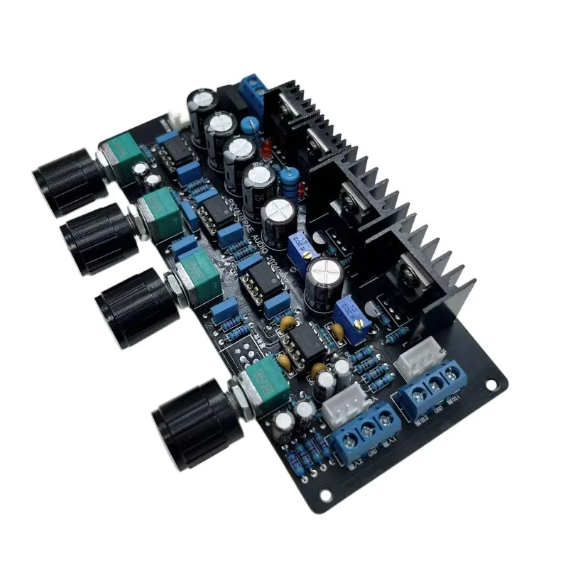 ترقية ne5532 الفئة أ لوحة نغمة تنظيمية عالية والمتوسطة تعديل باس HIFI عشاق الصوت مكبر كهربائي اللوحة الأمامية #2