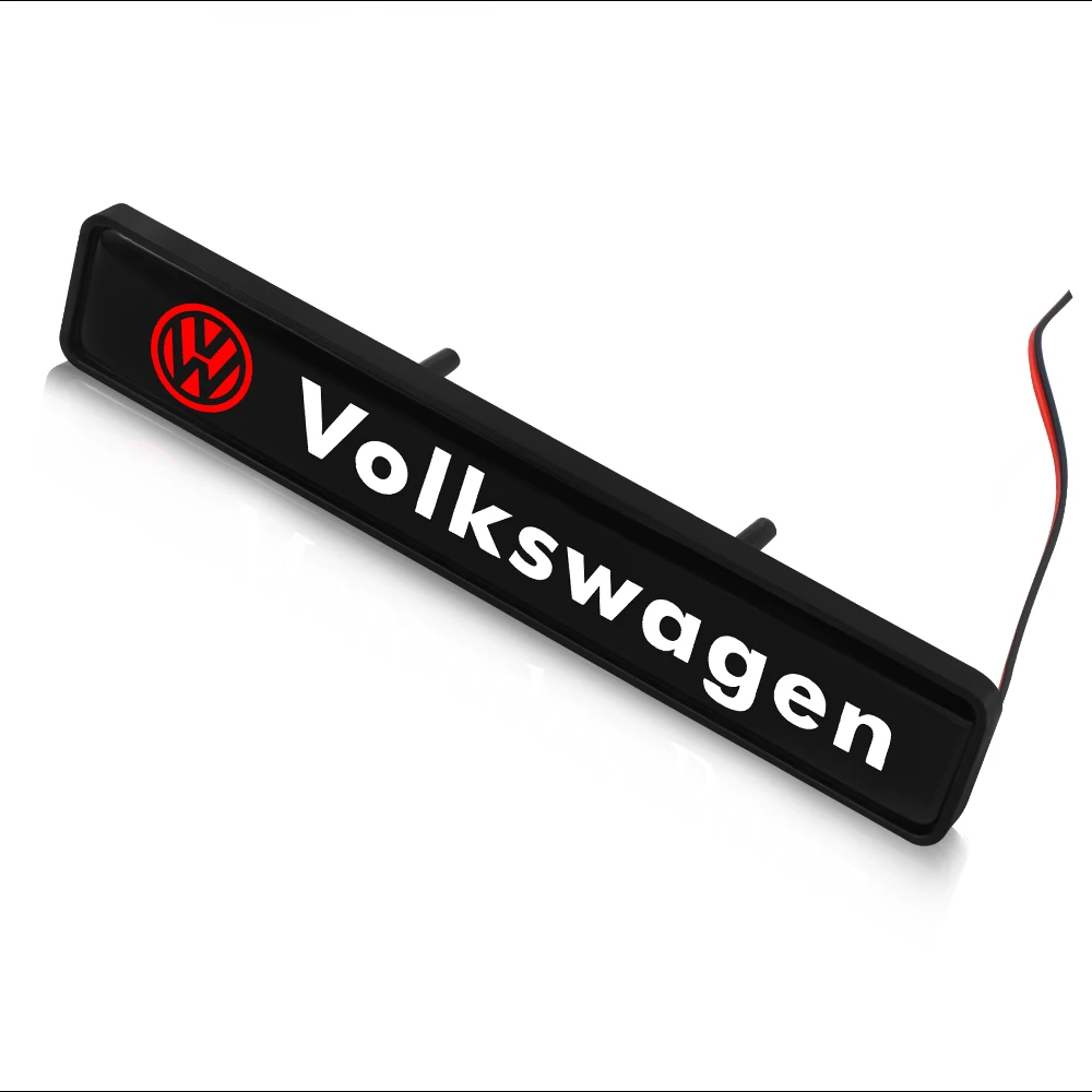 Auto-Dekorationslicht LED Frontgrill-Emblem Abzeichen Dekor für VW Polo Passat B5 B6 B7 T4 T5 Golf 4 5 6 Tiguan Jetta Gol – Detail 5