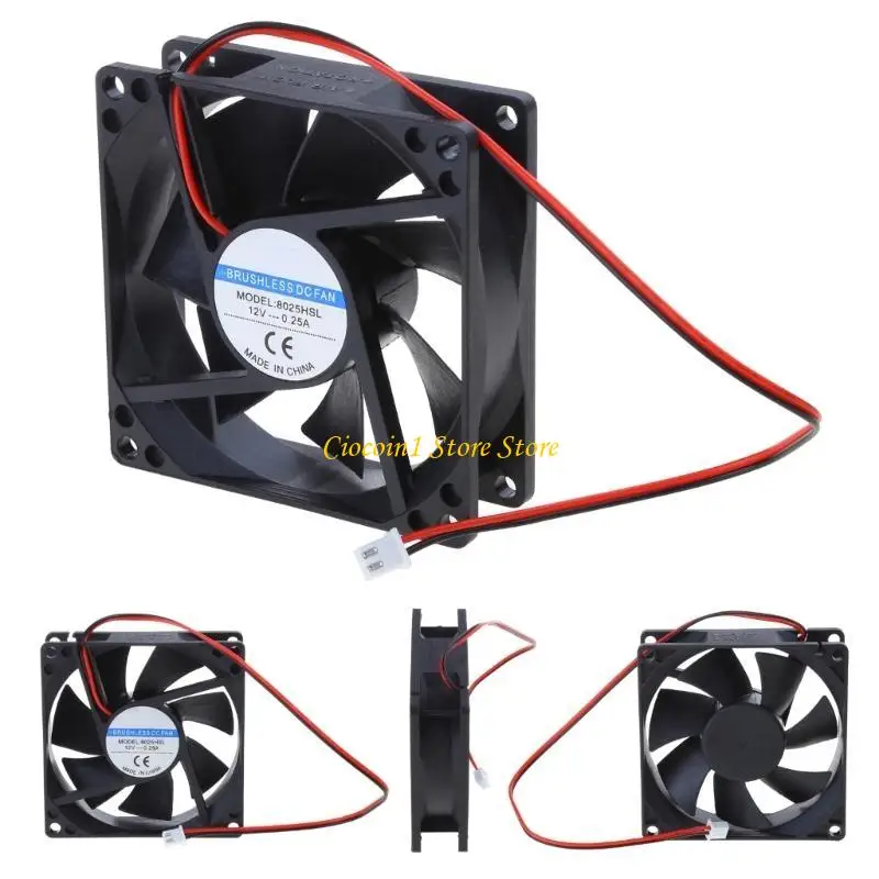 A3PC CPU Cooling 12V 2Pin USB Connector Heatsink Exhaust Cooling Fan Brushless Quiet for PC Computer