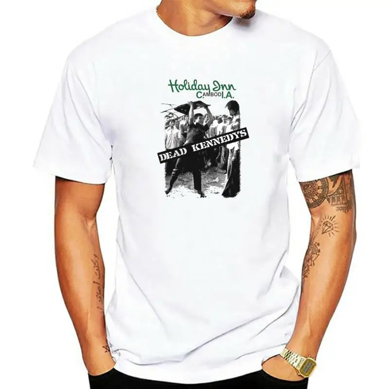 Dead Kennedys Holiday Inn White T Shirt New fashion t-sdhirt men cotton brand teeshirt