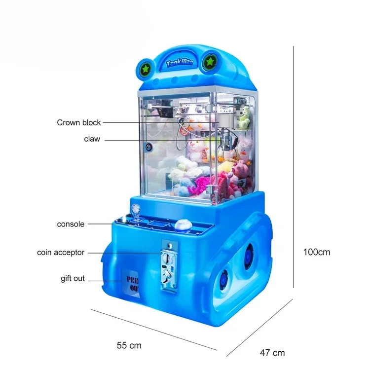 Coin Gifts Game Consoles Maquina De Garras Plush Toys Prizes Arcade Mini Crane Claw Machine