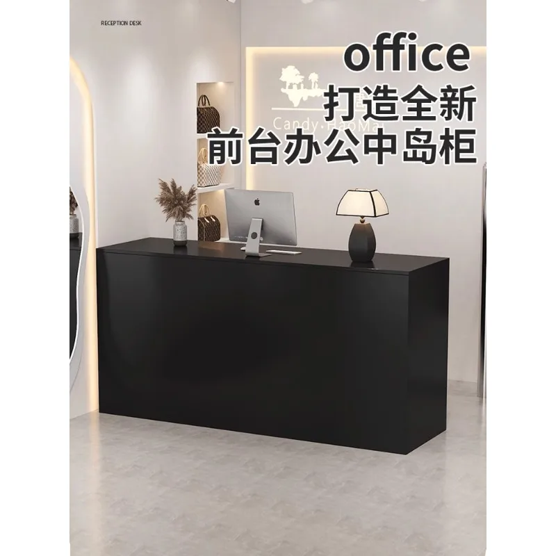 Simple modern clothing store Commercial bar checkout page Beauty salon Reception desk Shop small counter table