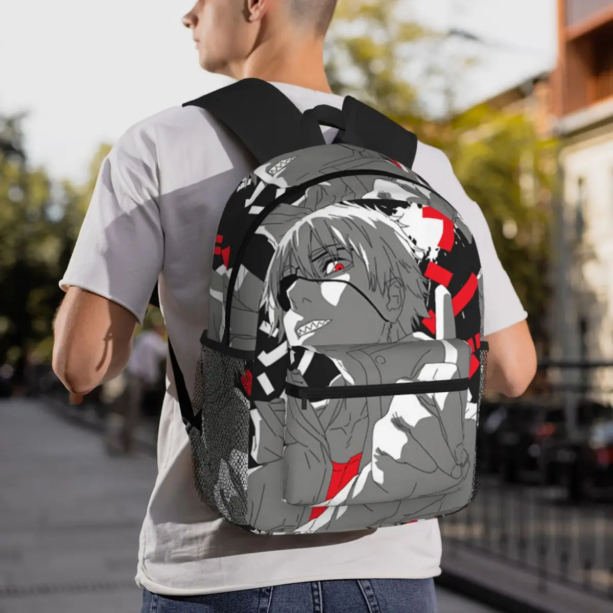 Anime Chainsaw Man Devil Backpack Student BookBag Kids School Bag Laptop Shoulder Bags for Men Women