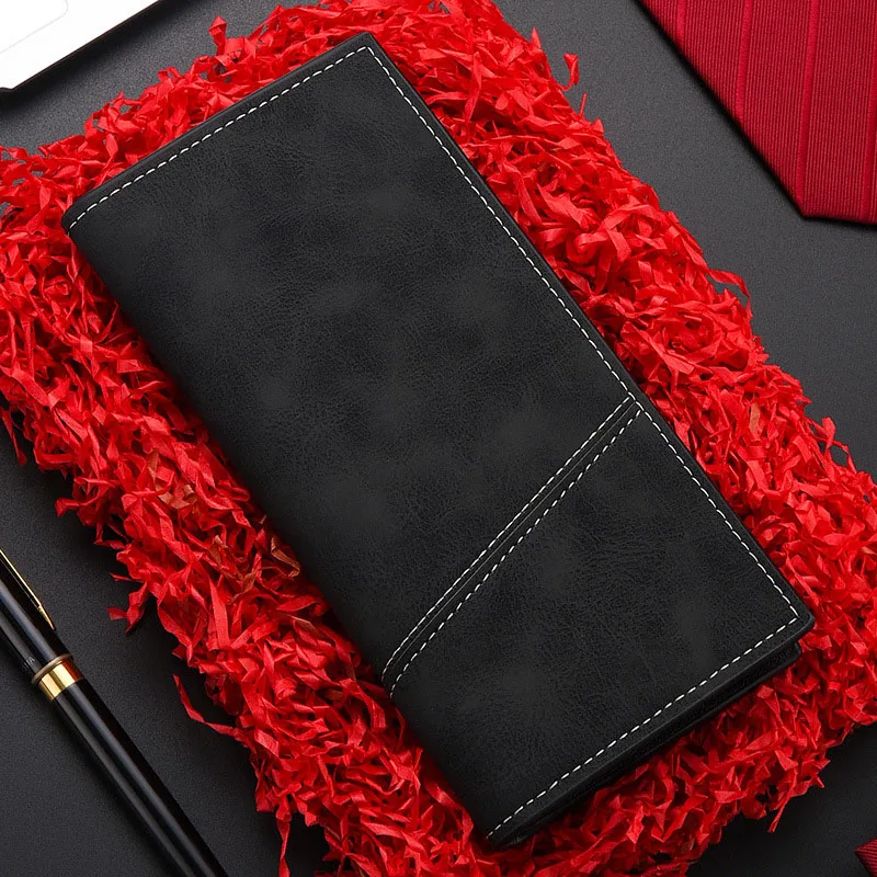 Fashion Multi Card Slots Men's Wallet Slim Long Hasp Mens Luxury Wallet Designer Wallets Men with Coins Bag Men's Wallet Long