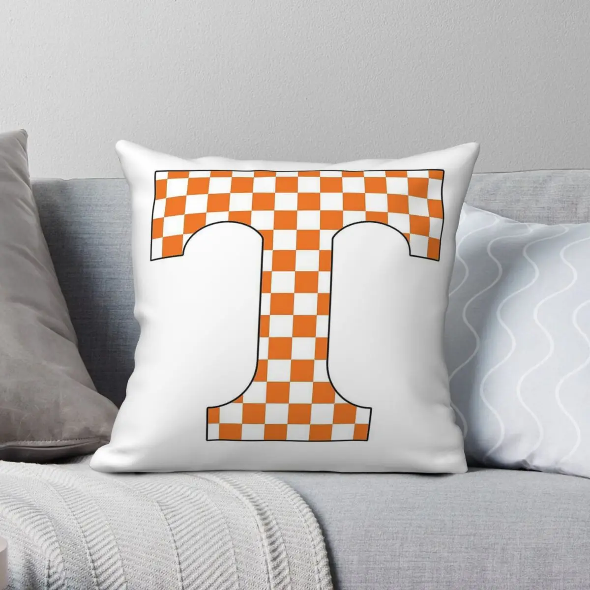 

Tennessee Power T Pillowcase Polyester Linen Velvet Printed Zip Decor Pillow Case Home Cushion Case