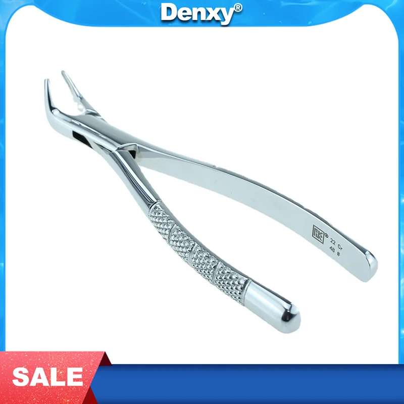 Denxy 1pcs High Quailty Dental Tooth Root Extraction Forceps Lower Jaw Extraction Forceps Residual Root Dentist Tools