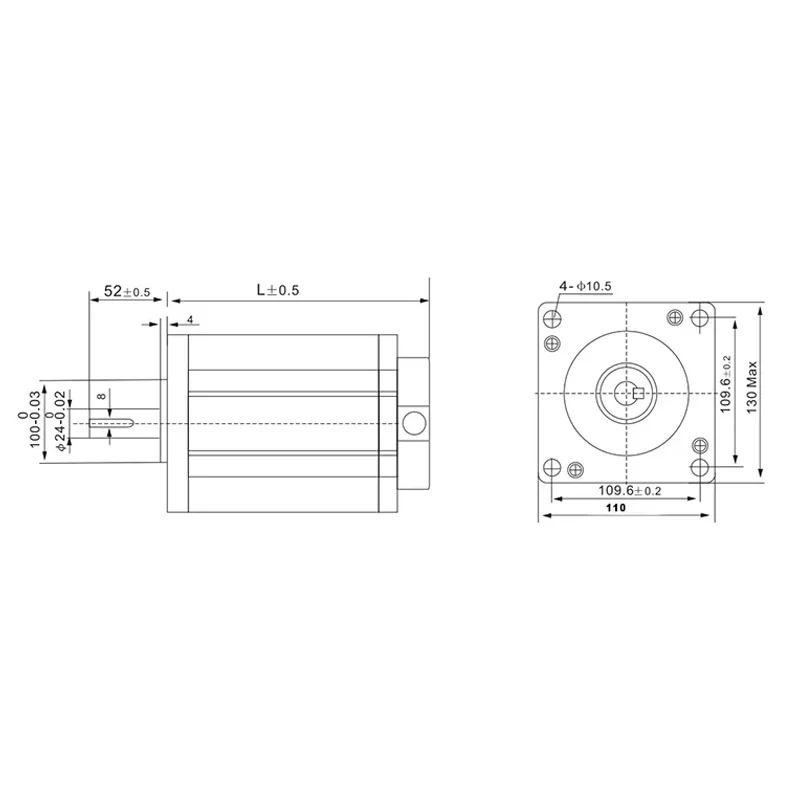 Motore passo-passo HanBang NEMA43 1103HS150 16N.m 6.0A Diametro 86 motore passo-passo per macchina per incidere CNC coppia elevata