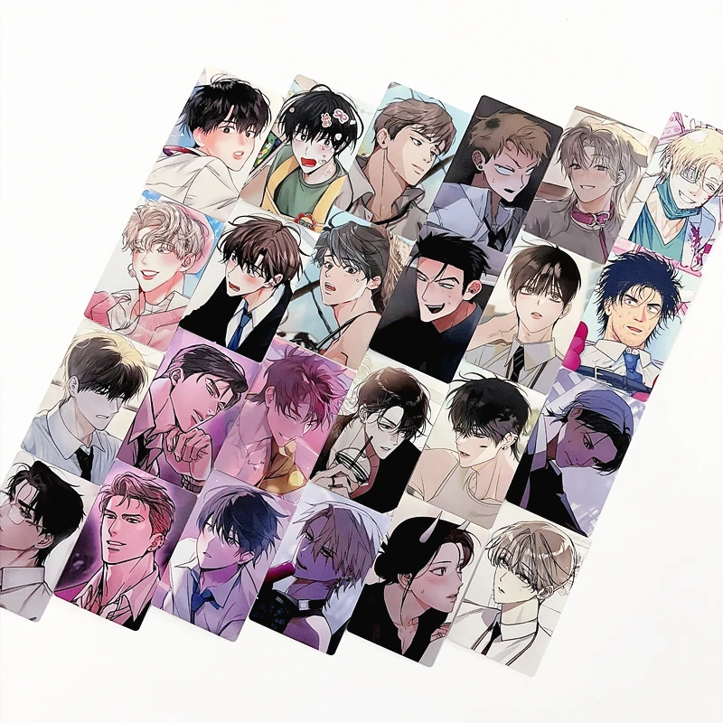 

﻿ 24Pcs/Set Korean BL Webtoon Calendar LOMO Cards Manga Characters Selfie Photo Cards for Fans Collection & Gift
