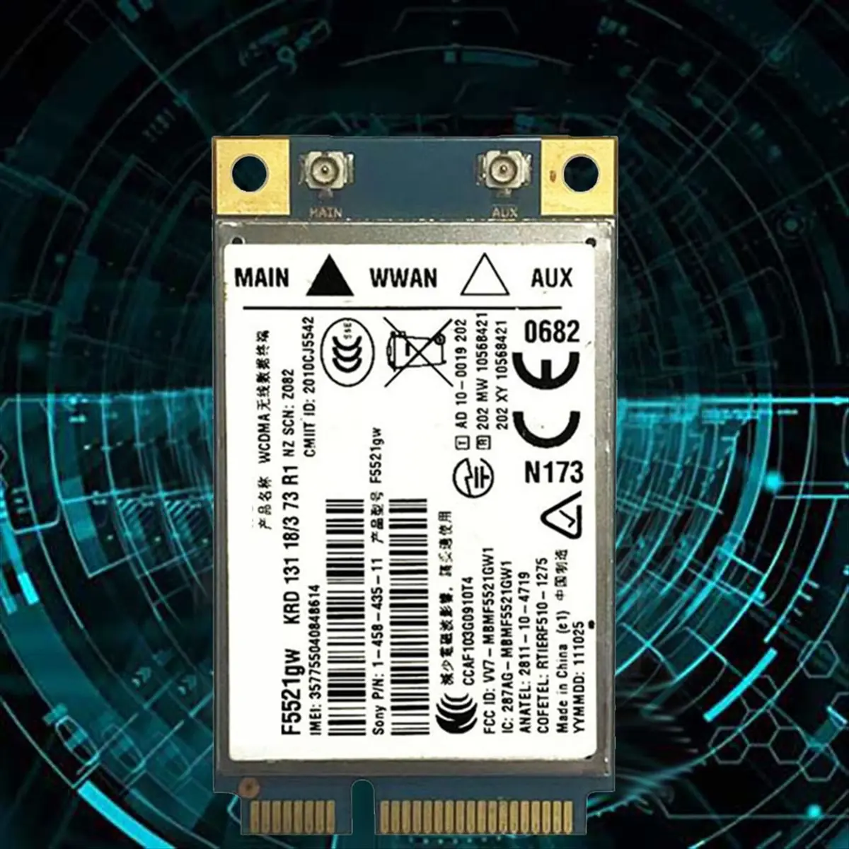 A49T Universal F5521GW WWAN Card Gobi3000 HSPA EDGE 21Mbps 3G Card WWAN WANL WCDMA