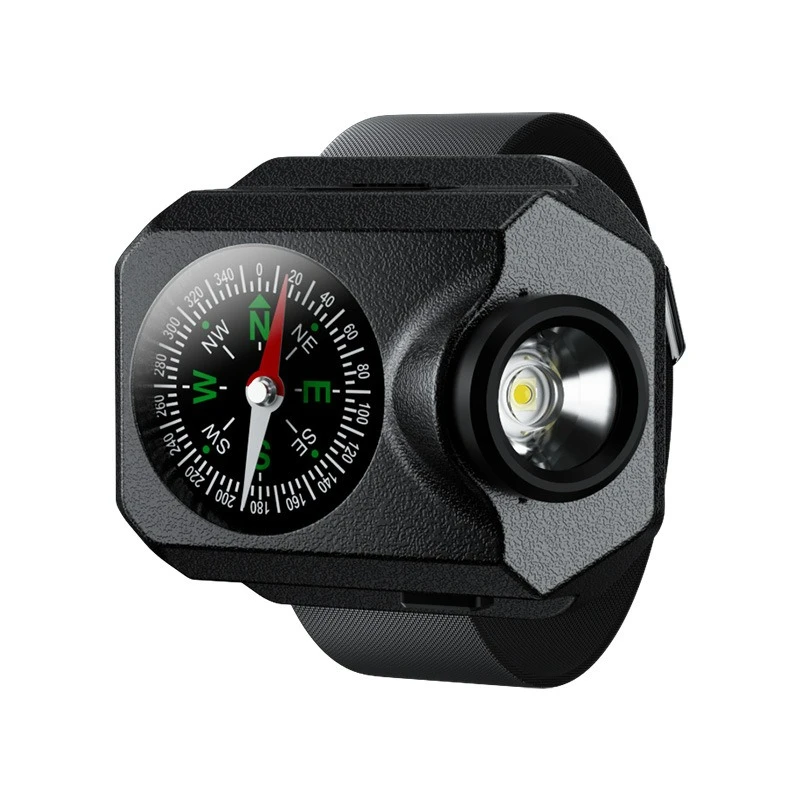 Multi-functional Outdoor Wrist Light USB Rechargeable Bicycle Red Warning Light for Night Running Portable Signal Lamp