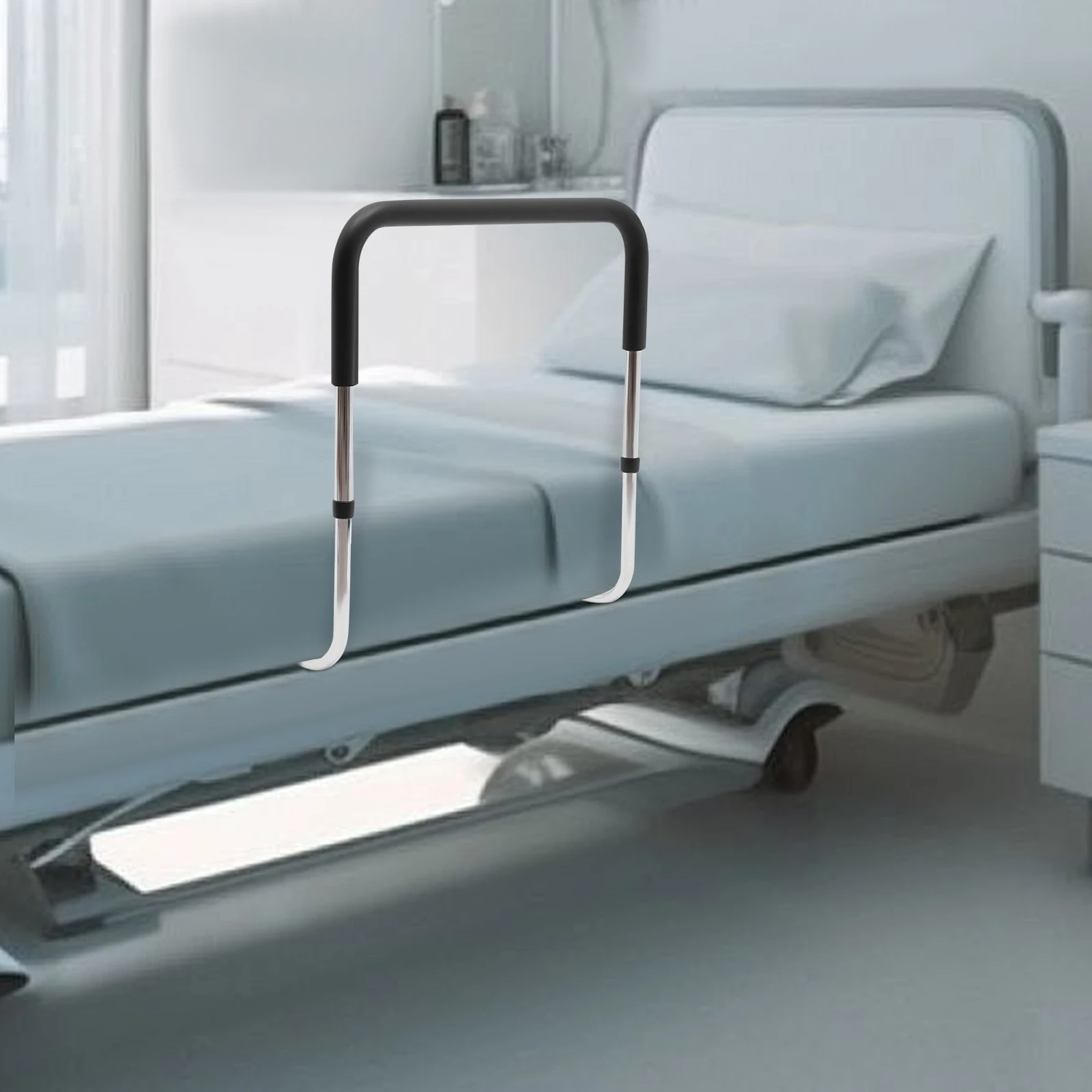 Bed Rail for Elderly Adults, Senior Bed Assist Rail with Adjustable Height, Bedside Safety Grab Bar - Support up to 300 lbs