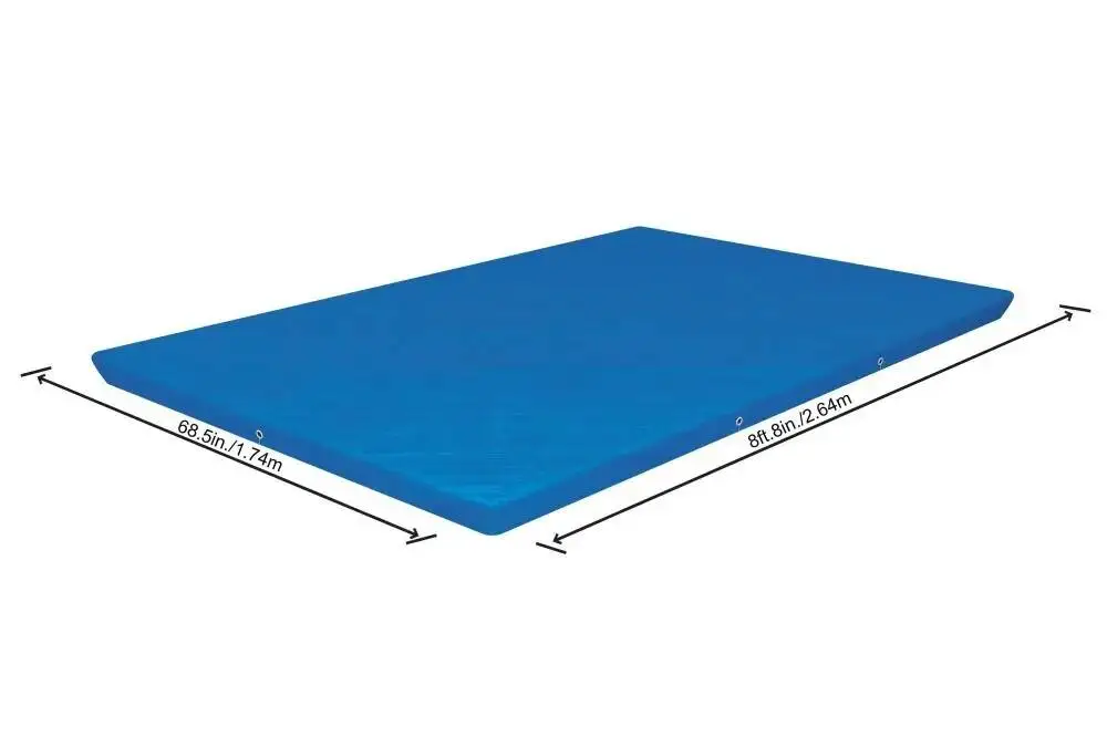 58105 Bestway 264x174cm cubierta de piscina con cuerdas de encuadernación para piscina de 259x170cm tapa a prueba de polvo para piscina con marco Rectangular