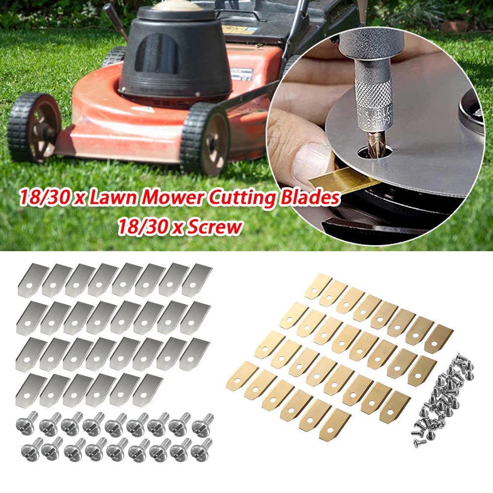 

Набор режущих лезвий для газонокосилки из нержавеющей стали, лезвия для косильной машины 0,7 мм, острые для лезвия газонокосилки Husqvarna Automower/Gardena