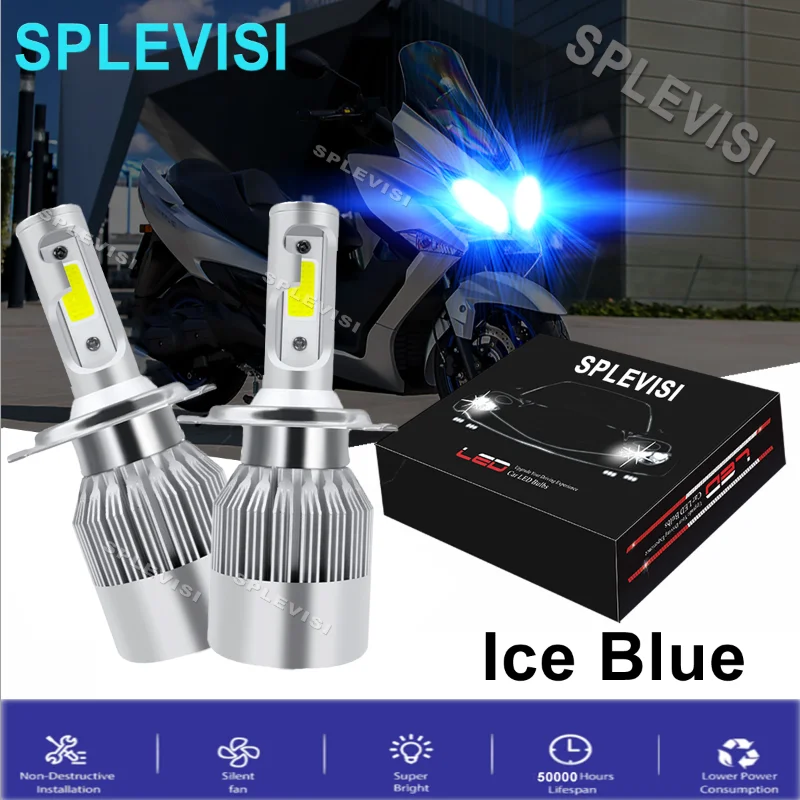 

H4/9003 8000K 90W Ice Blue For Piaggio Fly 50 4V 2013 2014 2015 2016 For Piaggio Liberty 150 S 2018 Motorcycle Headlight