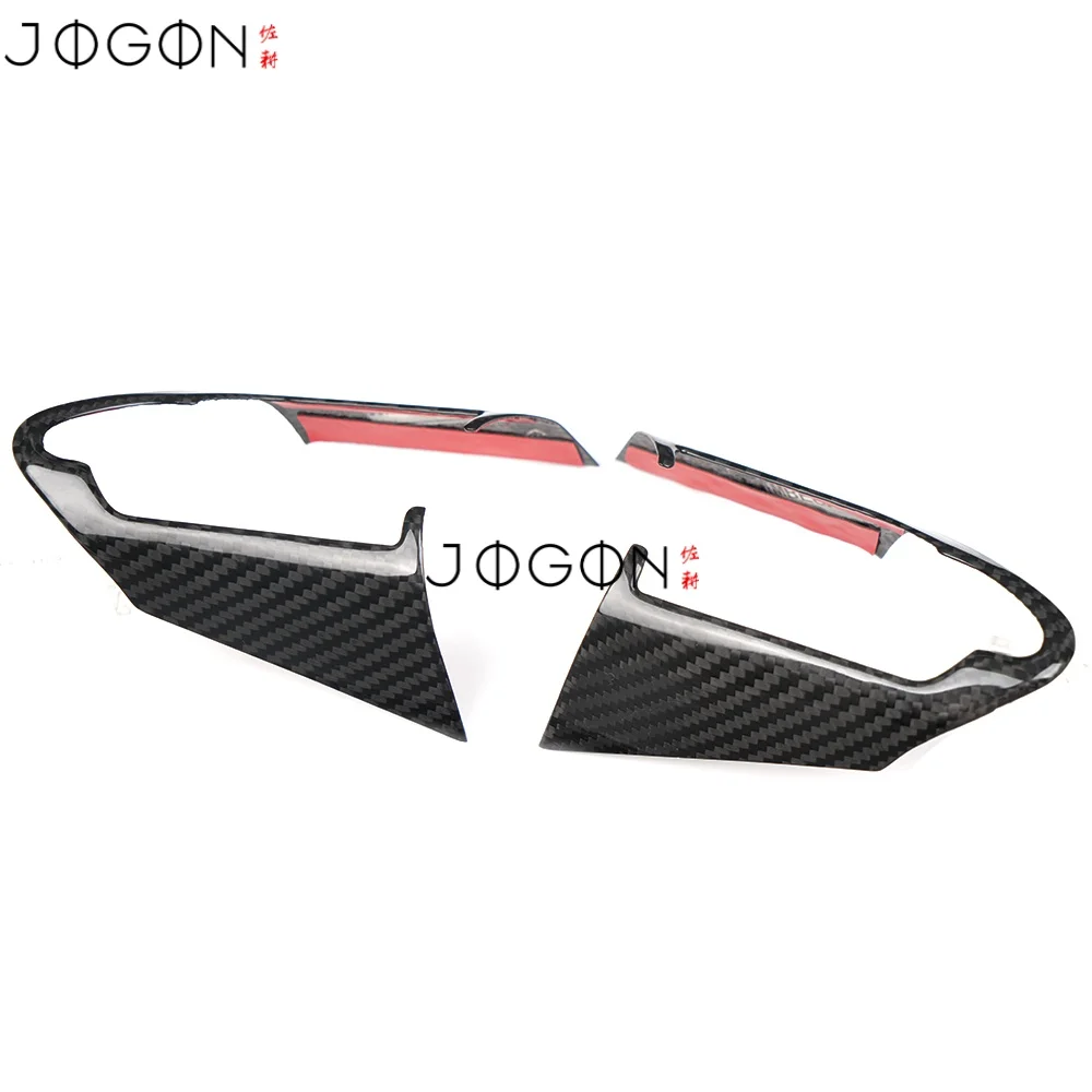 For Toyota GR Yaris 2025 2026 Real Carbon Fiber Car Interior Steering Wheel Button Strip & Lower Panel Cover Trim Accessories view 6