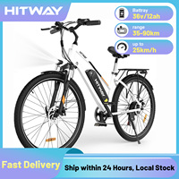 HITWAY Electric bike, 28 electric bikes, city e-bike with removable battery 36V 12Ah, motor 250W, 7 speeds