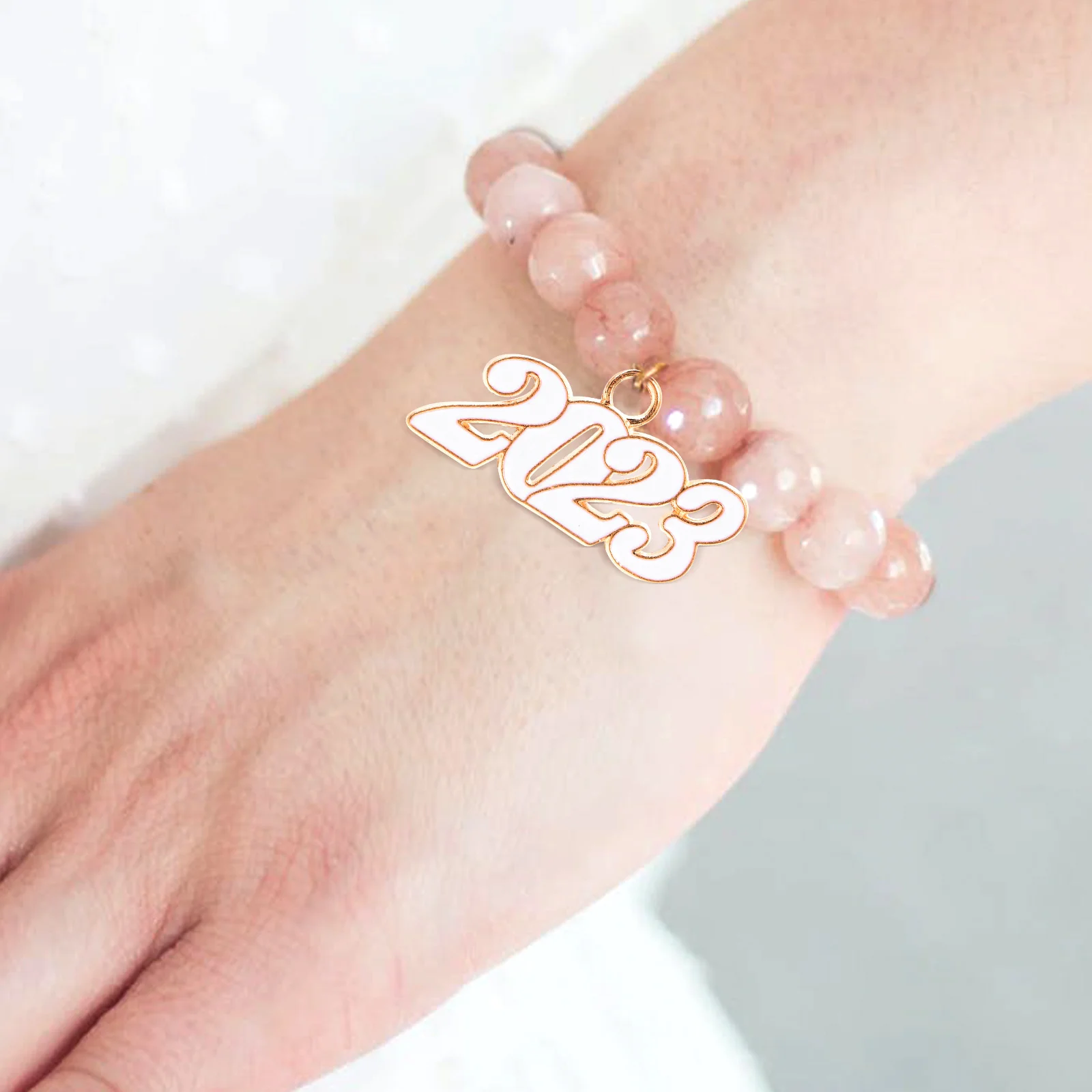 

20pcs 2023 Charms Pendant for Graduation Accessories Bright Alloy Jewelry Making Crafts Durable Long Use Not Fade Rust Round