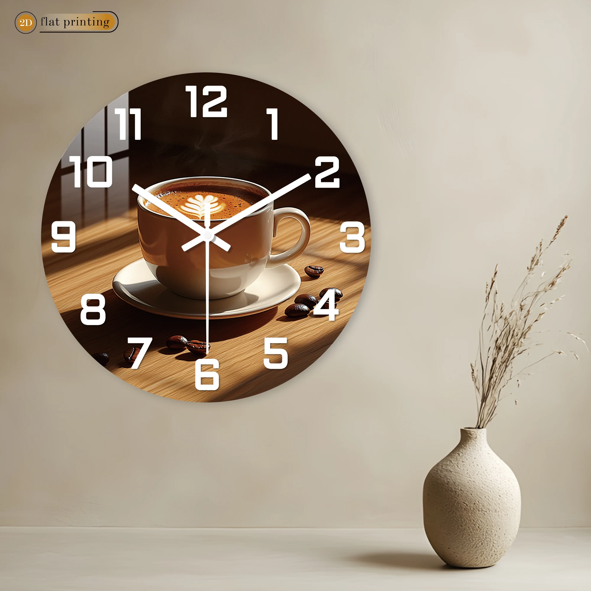 Coffee Cup Wall Clock 2