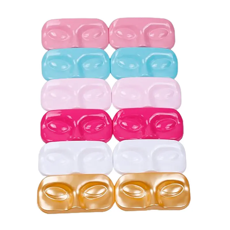 5Pcs False Eyelashes Storage Case Face Shape False Lashes Packaging Box Lash Trays Holder Makeup Tool