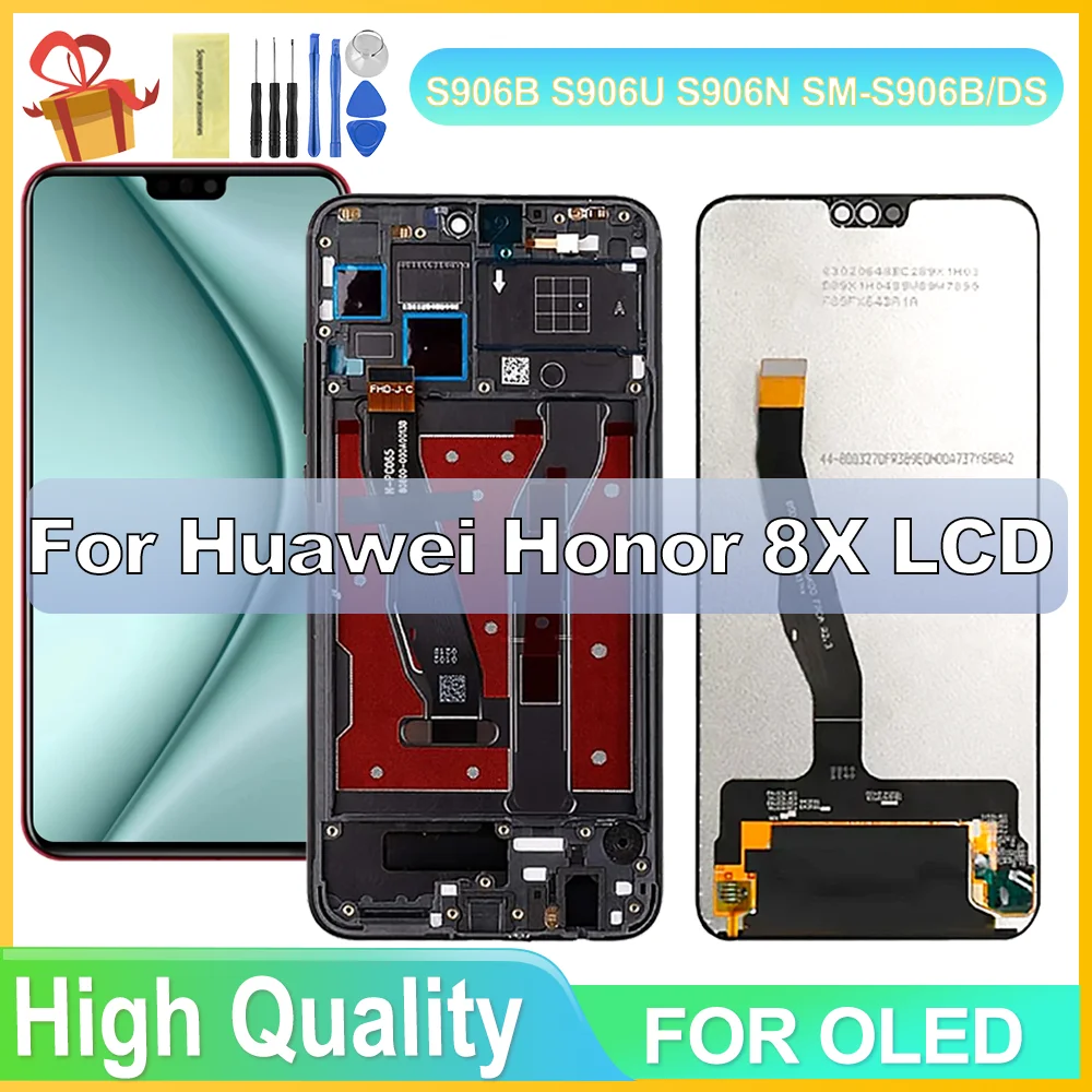 

6.5" For Huawei Honor 8X LCD Display Touch Screen Digitizer Replacement Parts For Honor 8X Display JSN-L21 JSN-L22 Screen