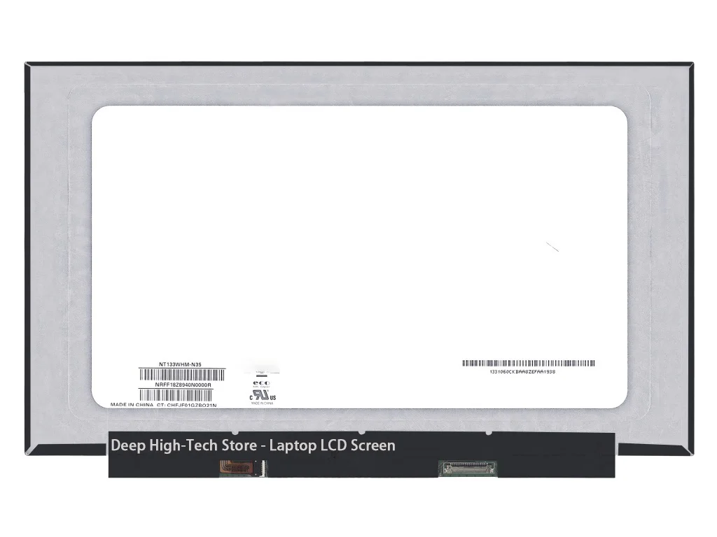 13.3 Inch HD Laptop LCD Screen For X390 X395 X13 L13 L13 Gen 2 Display Matrix Panel Replacement 1366x768 eDP 30 Pins Non-Touch
