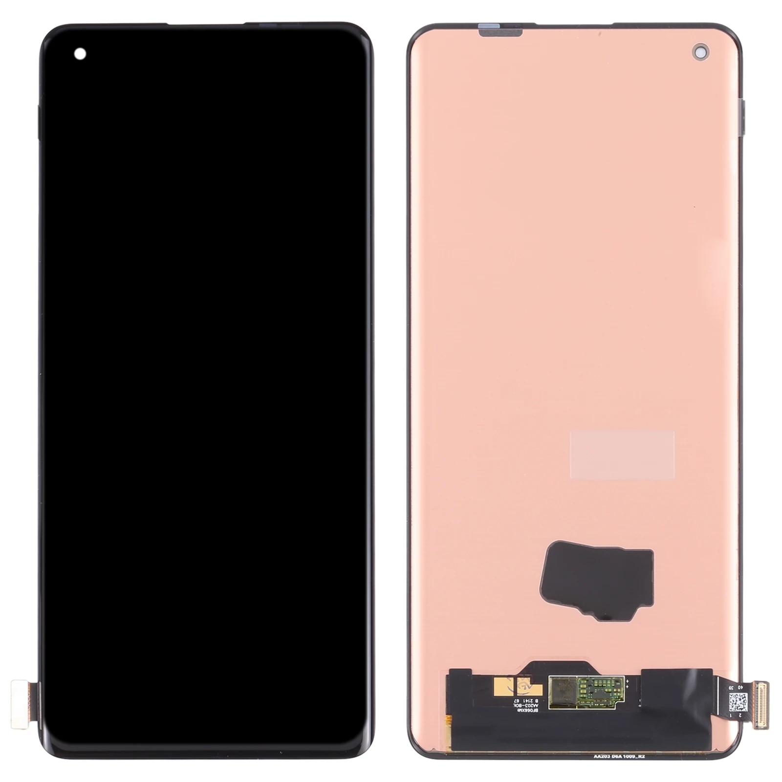 Amoled tela lcd e digitalizador, montagem completa para oppo encontrar x5