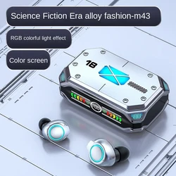 New TWS M41 5.3 Earphone Bluetooth Wireless HIFI Stereo Earbud Low Latency Gaming Headphones HD Call Waterproof Headset With Mic