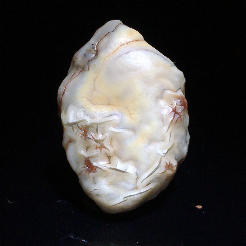 Natural Alxa Gobi Stone Agate Original Jade Colors Sugar Heart Vein Stone Grain Road Gobi  Alashan Strange Little Jade Stones