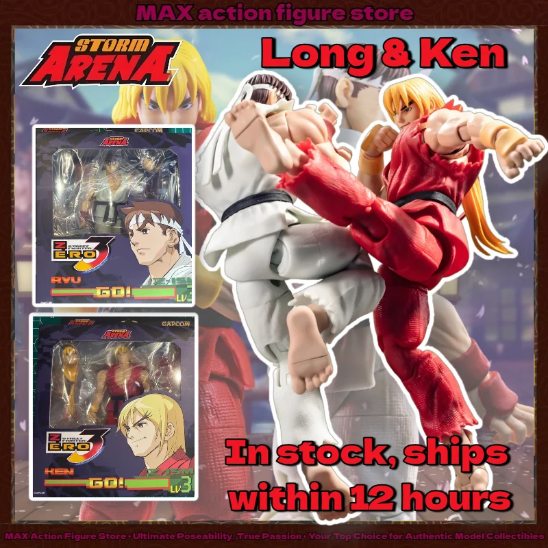 

12 Hours Delivery Storm Toys ST Street Fighter 3 1/12 Teenage Street Fighter 3 Ryulong Ken Ken Exquisitely Painted Collectible